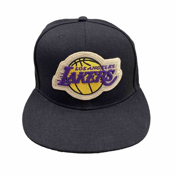 LA Lakers Ultra Game Hat Cap Snapback Adult Black Trucker Patch Logo NBA Men's - Picture 2 of 9